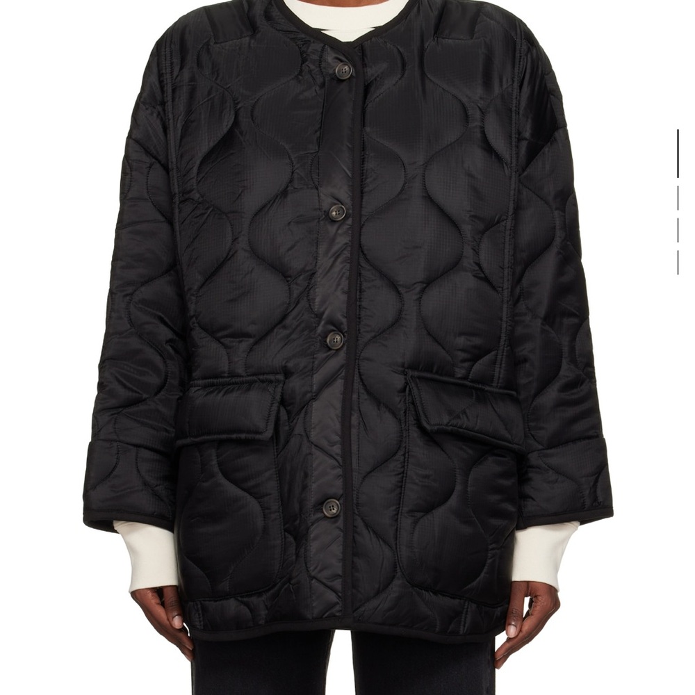 The Frankie Shop Black Quilted Puffer Jacket